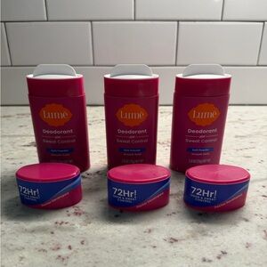 Lume Sweat Control Solid Deodorant – Soft Powder (3 Pack)